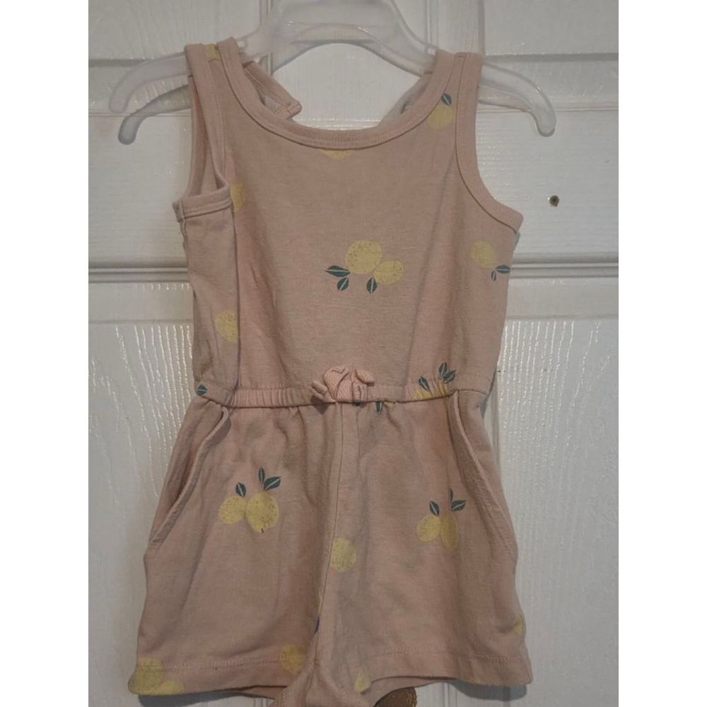 Cute one pieceYour outfit with pockets pink with lemons on them by wonder nation